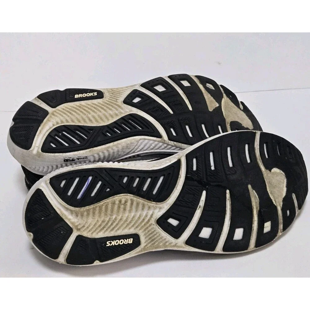 Brooks Sneakers Mens Size 8 2E Ghost 17 Running Wide Black White Jogging Casual